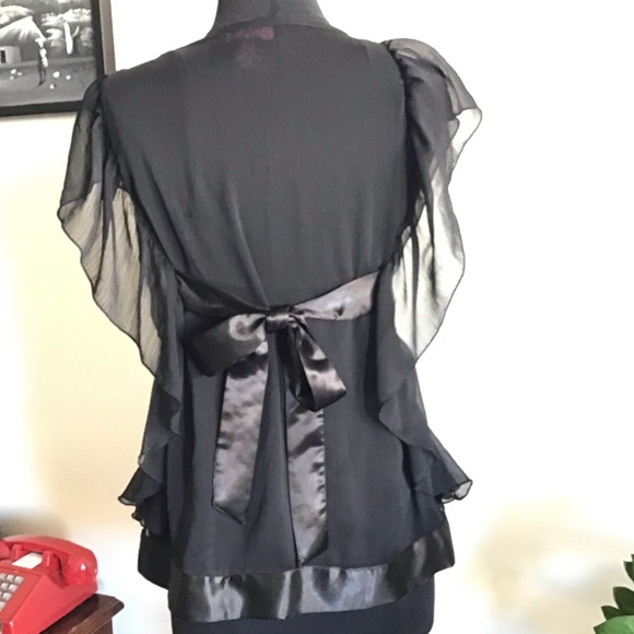 Embellished Sheer Top with Camisole Sz M - Picture 7 of 7